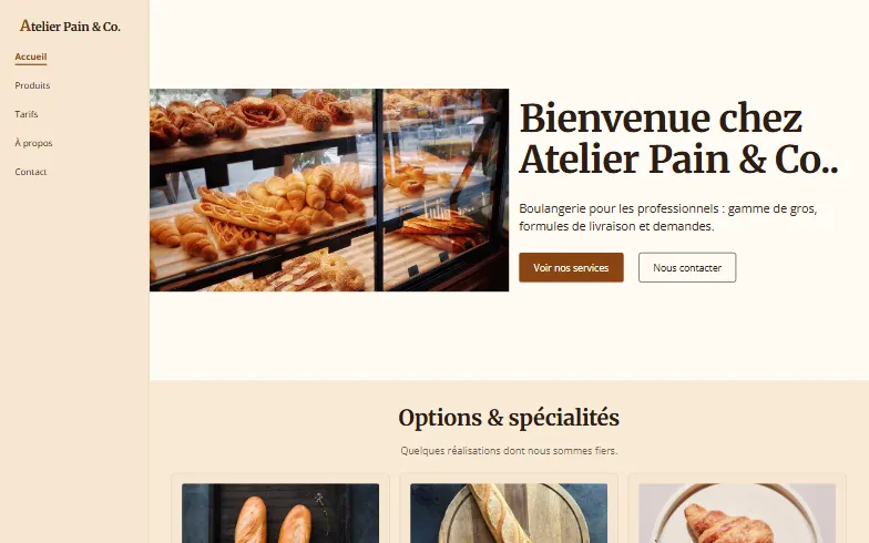 Boulangerie Française de Gros - aperçu